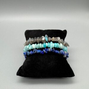Set: Lipas lazuli, amazonite en labradorite.